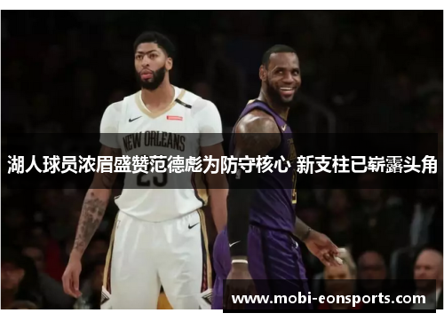 湖人球员浓眉盛赞范德彪为防守核心 新支柱已崭露头角