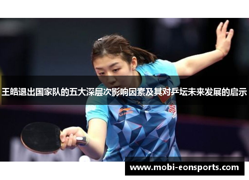 王皓退出国家队的五大深层次影响因素及其对乒坛未来发展的启示