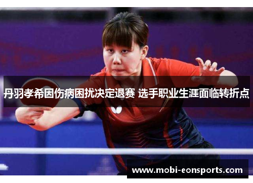 丹羽孝希因伤病困扰决定退赛 选手职业生涯面临转折点
